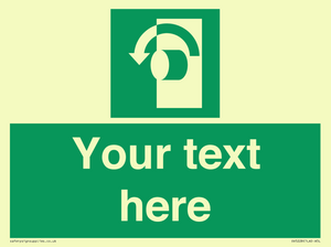 Custom Turn Anti-Clockwise Sign